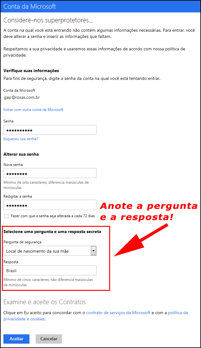 Redefinir uma senha esquecida de conta Microsoft - Suporte da Microsoft